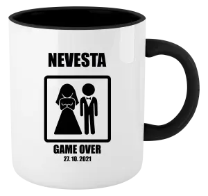 Hrnček  Game over - nevěsta s datem - kopie