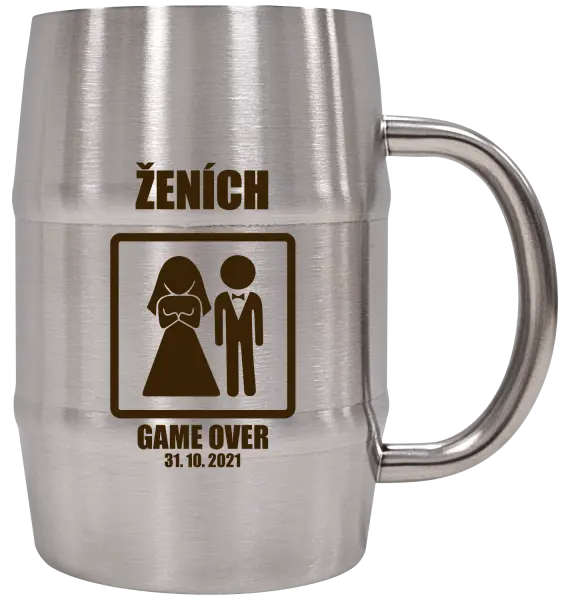 Nerezový chladicí půllitr 