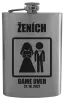 Ploskačka Game over - ženích s dátumom