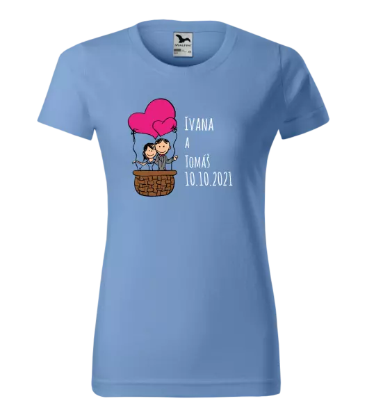 Dámske tričko Balón se jmény - kopie