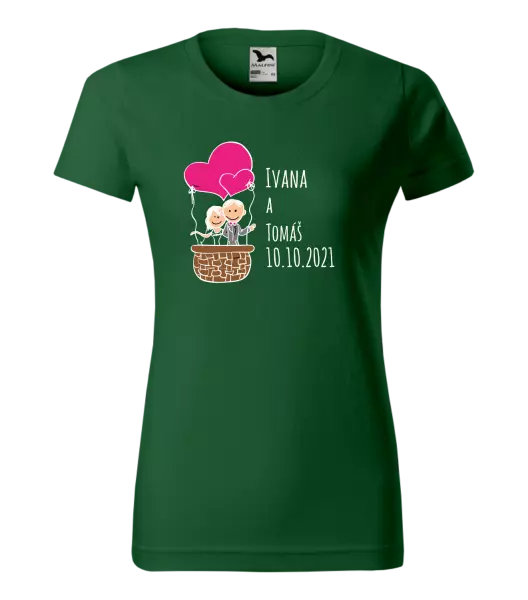 Dámske tričko Balón se jmény - kopie