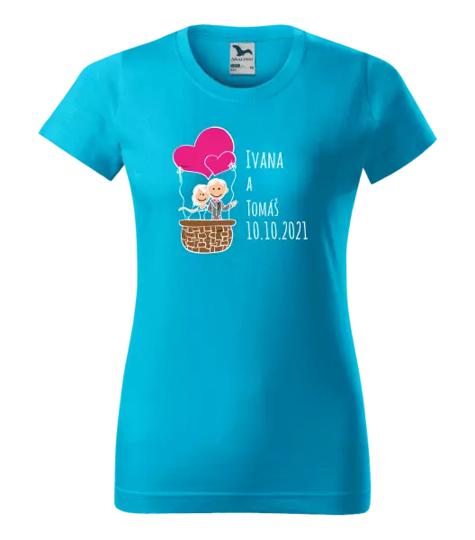 Dámske tričko Balón se jmény - kopie
