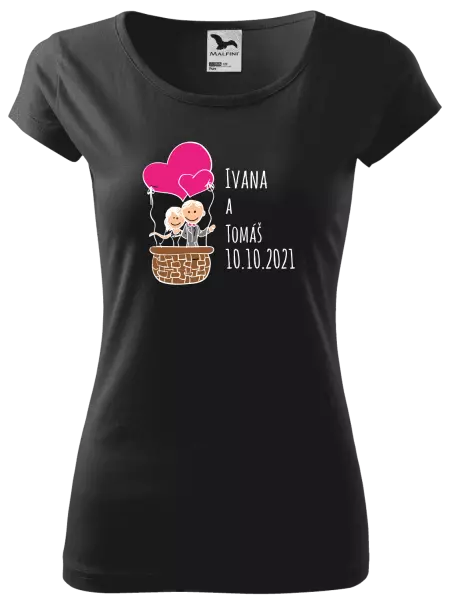 Dámske tričko Balón se jmény - kopie