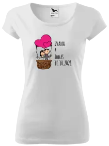 Dámske tričko Balón se jmény - kopie