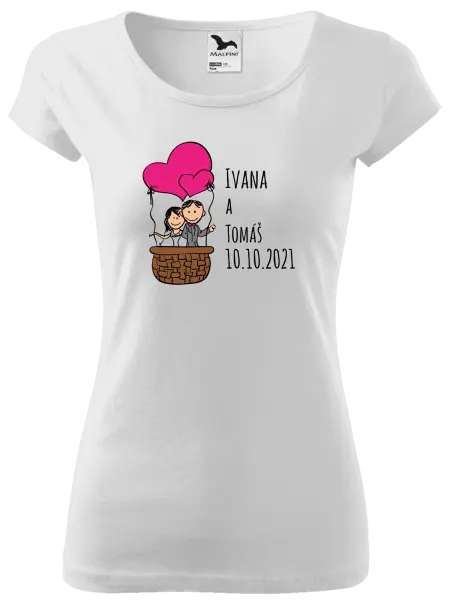 Dámske tričko Balón se jmény - kopie