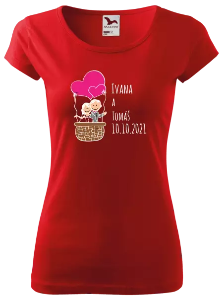 Dámske tričko Balón se jmény - kopie