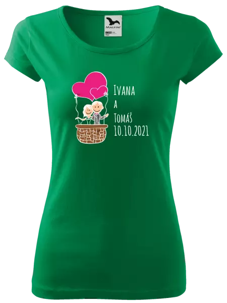 Dámske tričko Balón se jmény - kopie