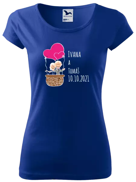 Dámske tričko Balón se jmény - kopie