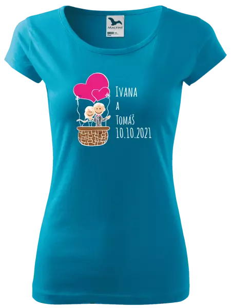 Dámske tričko Balón se jmény - kopie