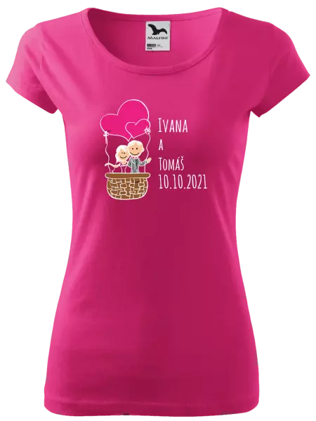 Dámske tričko Balón se jmény - kopie