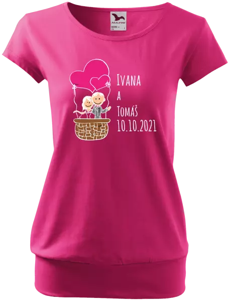 Dámske tričko Balón se jmény - kopie