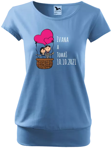 Dámske tričko Balón se jmény - kopie