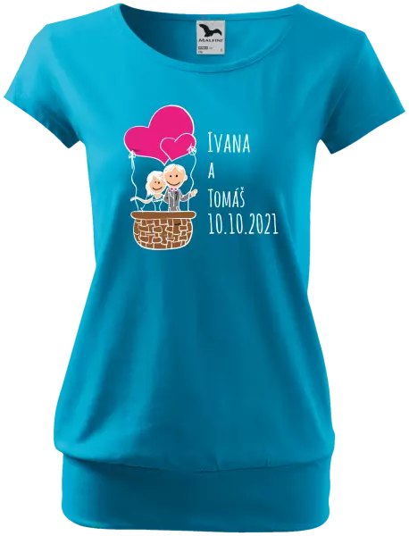 Dámske tričko Balón se jmény - kopie