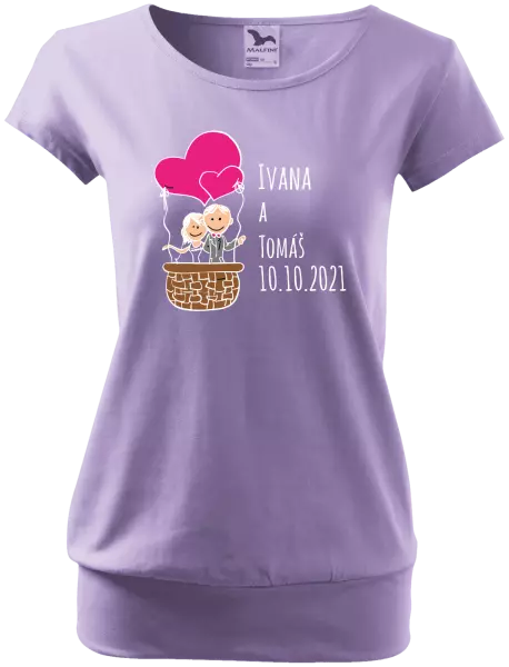 Dámske tričko Balón se jmény - kopie