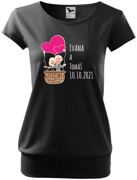 Dámske tričko Balón se jmény - kopie