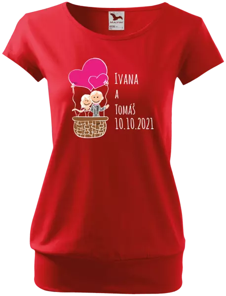 Dámske tričko Balón se jmény - kopie