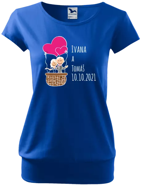 Dámske tričko Balón se jmény - kopie
