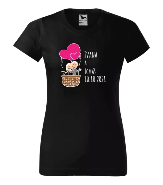 Dámske tričko Balón se jmény - kopie