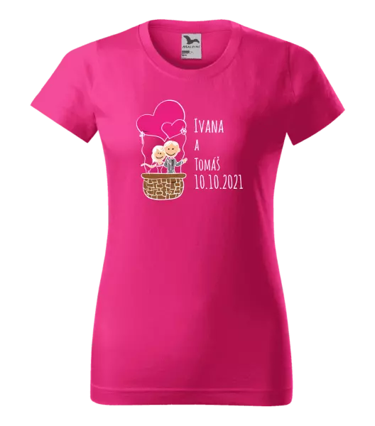 Dámske tričko Balón se jmény - kopie