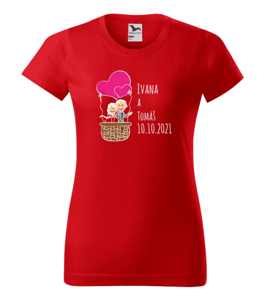 Dámske tričko Balón se jmény - kopie