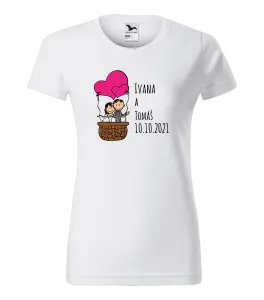 Dámske tričko Balón se jmény - kopie