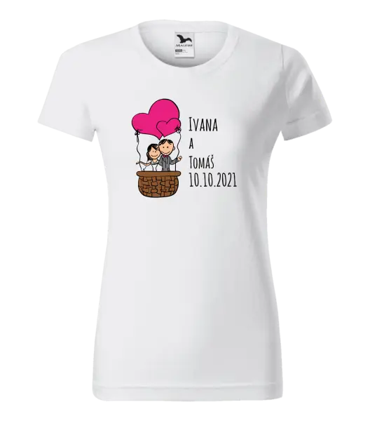 Dámske tričko Balón se jmény - kopie