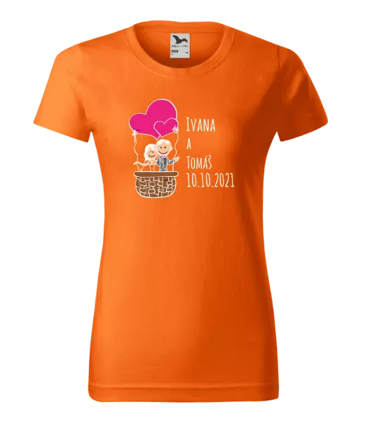 Dámske tričko Balón se jmény - kopie