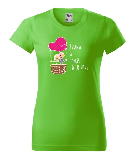 Dámske tričko Balón se jmény - kopie