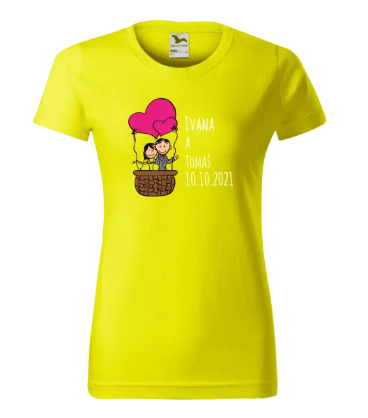 Dámske tričko Balón se jmény - kopie