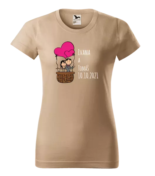 Dámske tričko Balón se jmény - kopie
