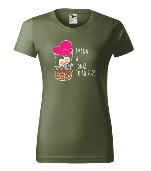 Dámske tričko Balón se jmény - kopie