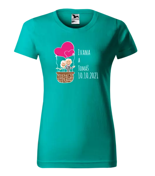 Dámske tričko Balón se jmény - kopie
