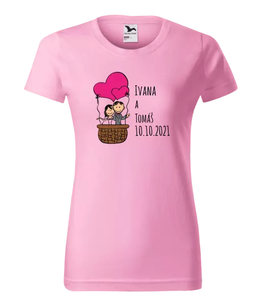 Dámske tričko Balón se jmény - kopie