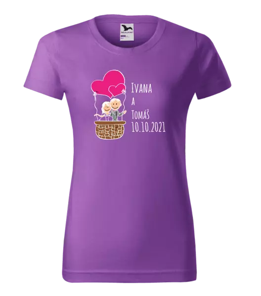 Dámske tričko Balón se jmény - kopie