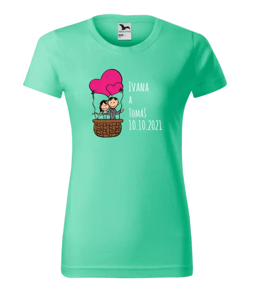 Dámske tričko Balón se jmény - kopie