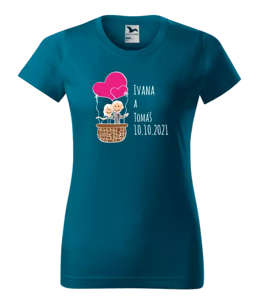 Dámske tričko Balón se jmény - kopie