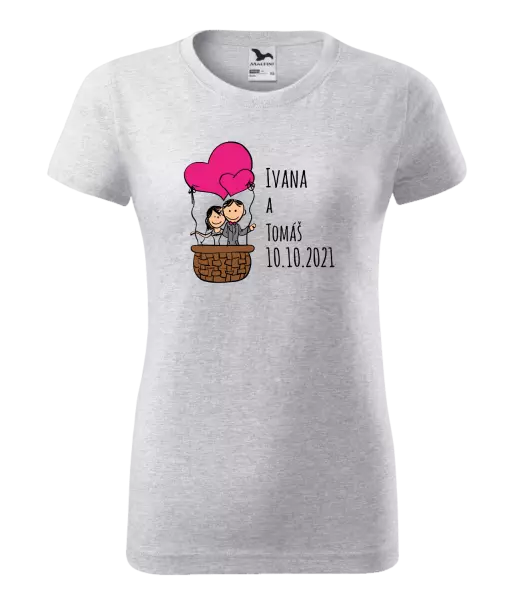 Dámske tričko Balón se jmény - kopie