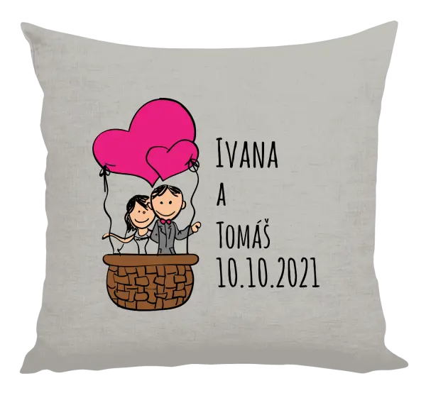 Vankúš Balón se jmény - kopie