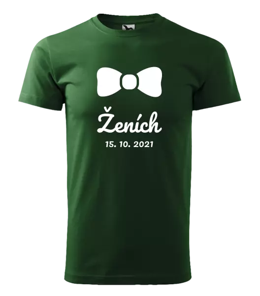 Pánske tričko Ženich s datem - kopie