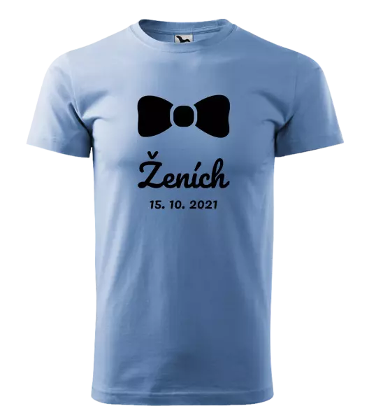 Pánske tričko Ženich s datem - kopie