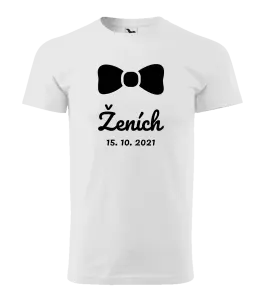 Pánske tričko Ženich s datem - kopie