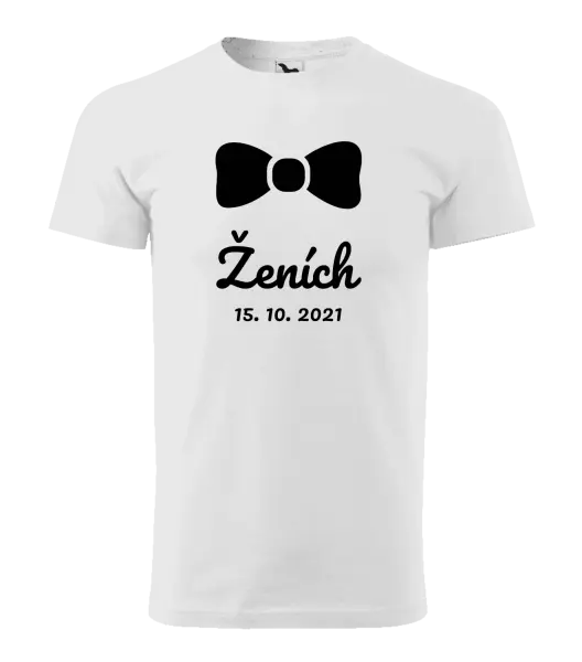 Pánske tričko Ženich s datem - kopie