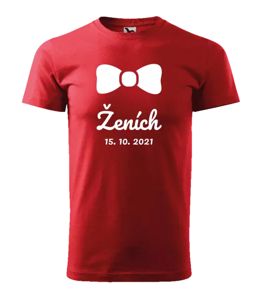 Pánske tričko Ženich s datem - kopie