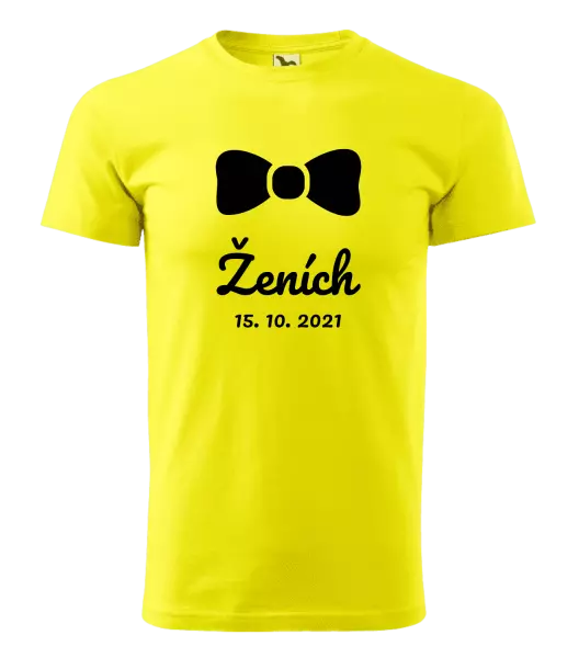 Pánske tričko Ženich s datem - kopie