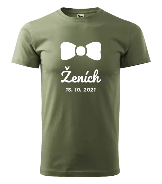 Pánske tričko Ženich s datem - kopie