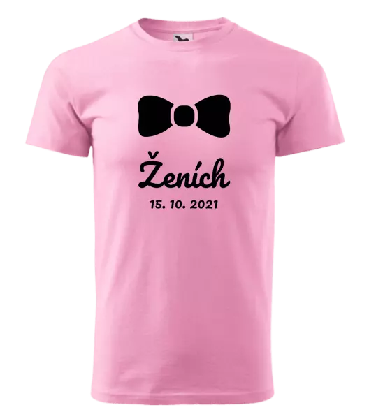 Pánske tričko Ženich s datem - kopie