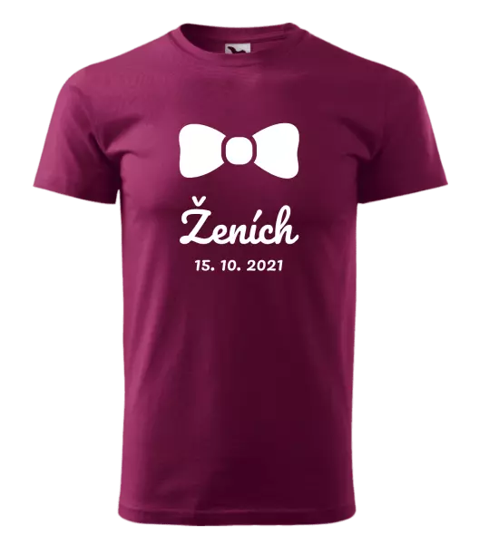 Pánske tričko Ženich s datem - kopie