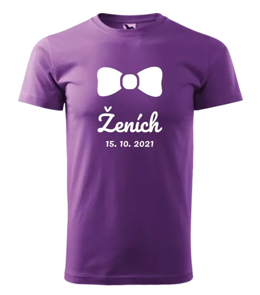 Pánske tričko Ženich s datem - kopie