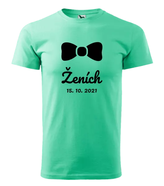 Pánske tričko Ženich s datem - kopie