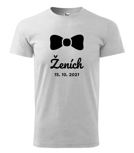 Pánske tričko Ženich s datem - kopie